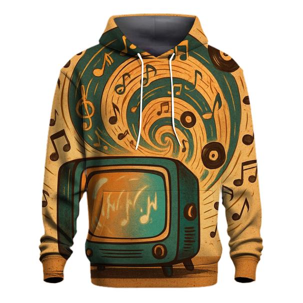 Retro TV Music Portal premium hoodies
