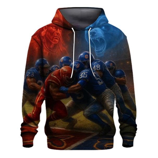 Goal Line Stand Of The Tomahawk Bear zip-up hoodies