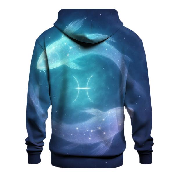 Pisces Dream Current Cosmic Fishes pullover hoodies