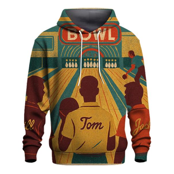 Classic Bowling Alley League Night designer hoodies