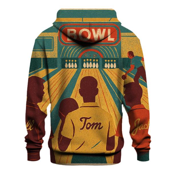Classic Bowling Alley League Night designer hoodies
