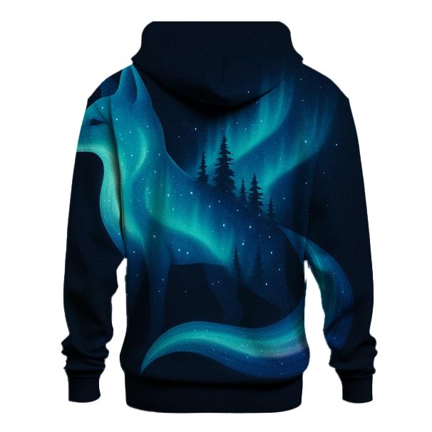 Aurora Fox Double Exposure hoodie designs