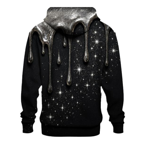 Charcoal Galaxy Drip Luxe hoodie styles