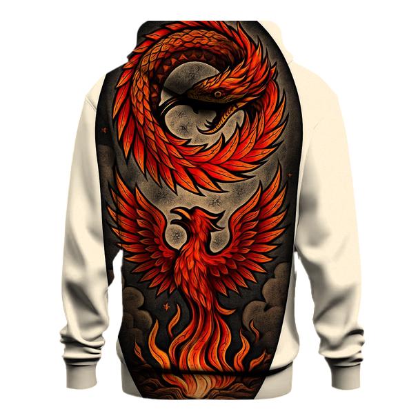 Phoenix Spiral Ouroboros custom hoodies