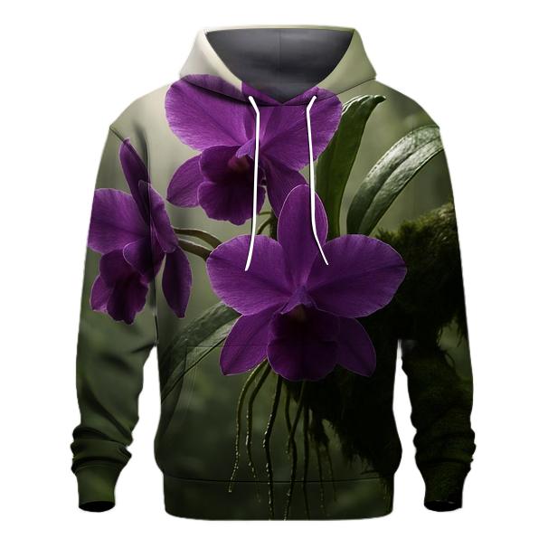 Wild Orchid Cluster In Cloud Forest hoodie styles