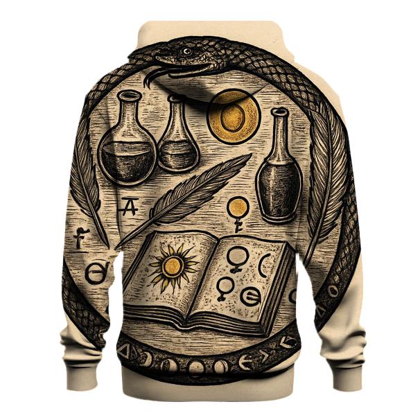 Alchemical Lab Ouroboros zip-up hoodies
