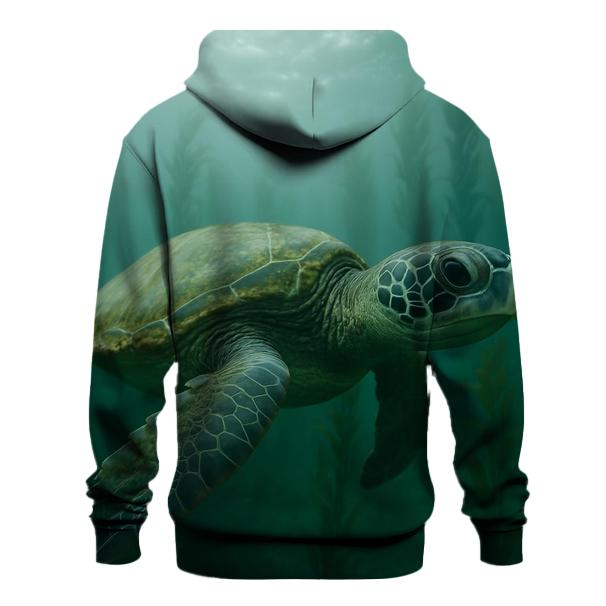 Kelp Forest Patrol Green Sea Turtle heavyweight hoodies