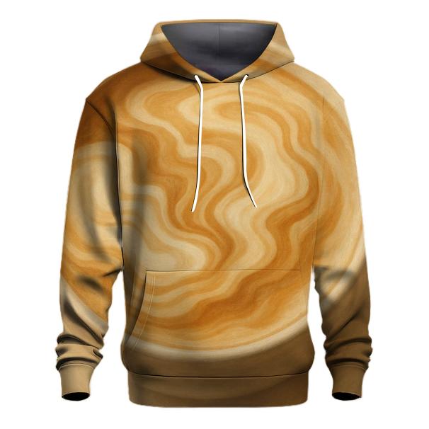 Crema Topographic Map graphic hoodies