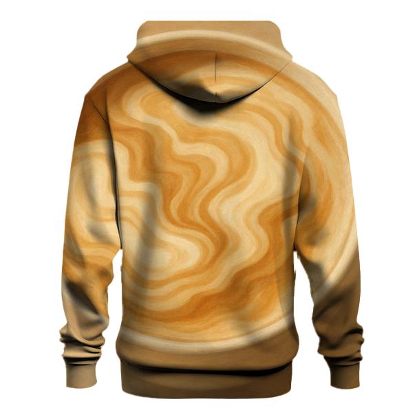 Crema Topographic Map graphic hoodies