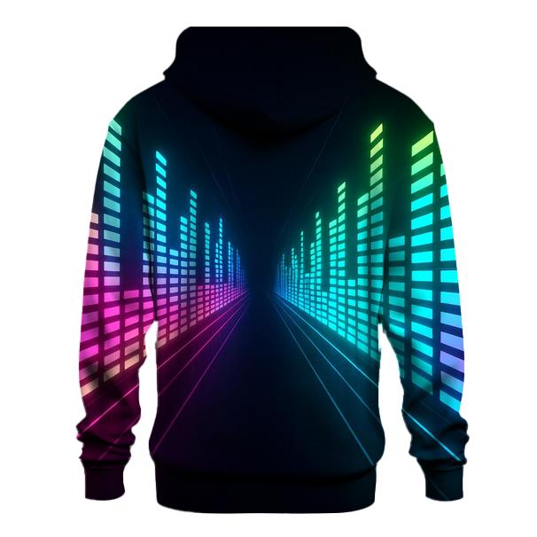 Neon Equalizer Tunnel lightweight hoodies