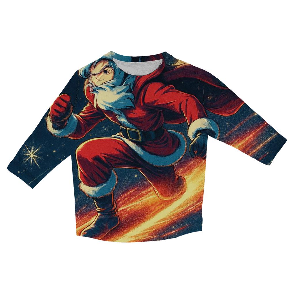 Midnight Santa Comet Ride fashion 3/4 sleeve shirts