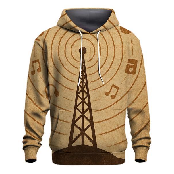 Sepia Radio Tower Echoes pullover hoodies