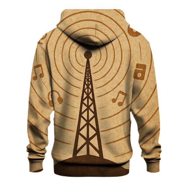 Sepia Radio Tower Echoes pullover hoodies