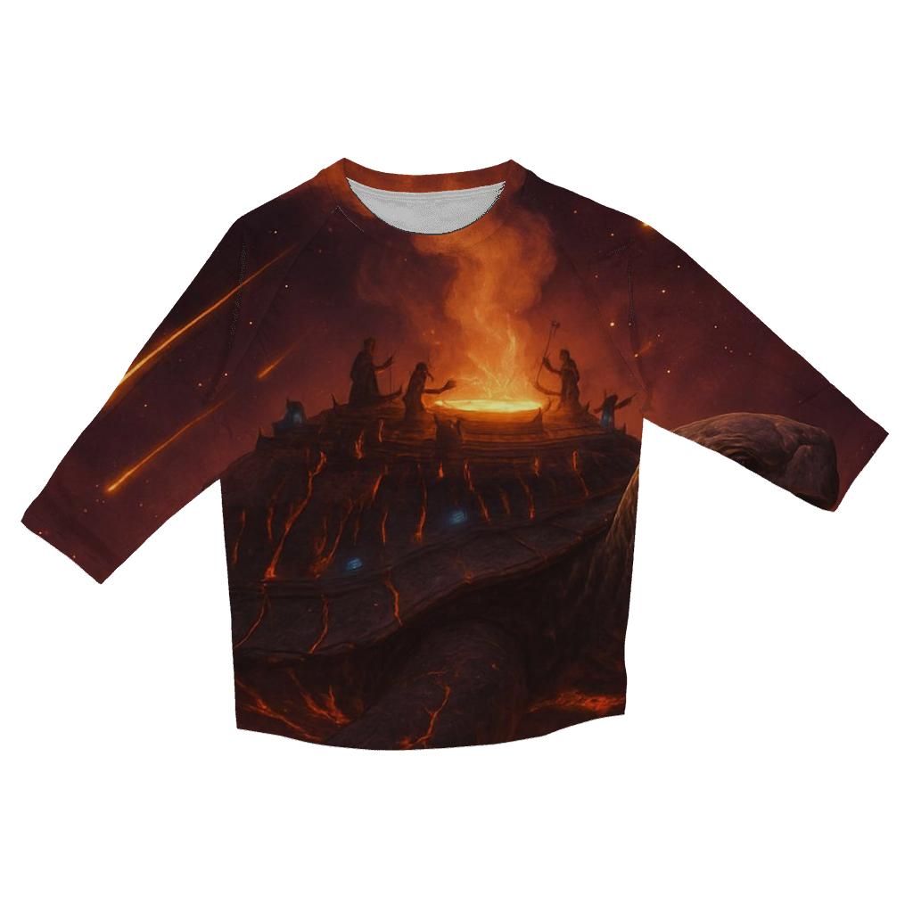 Star Forge Of The Ancient Tortoise trendy 3/4 sleeve tops