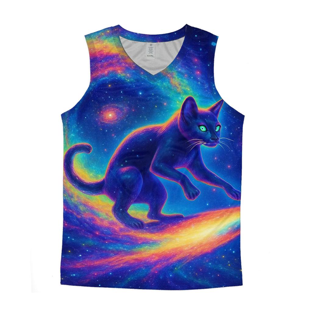 Nebula Tidal Wave Cat Surfer casual summer tank tops