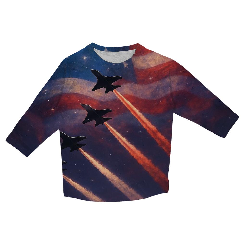 Celestial Formation Of Honor personalized 3/4 sleeve tees