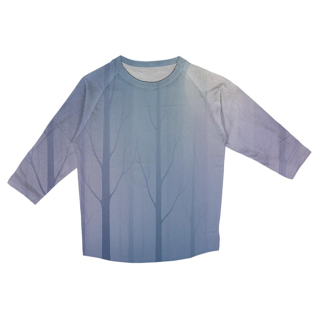 Lunar Veil Gradient Forest personalized 3/4 sleeve tees