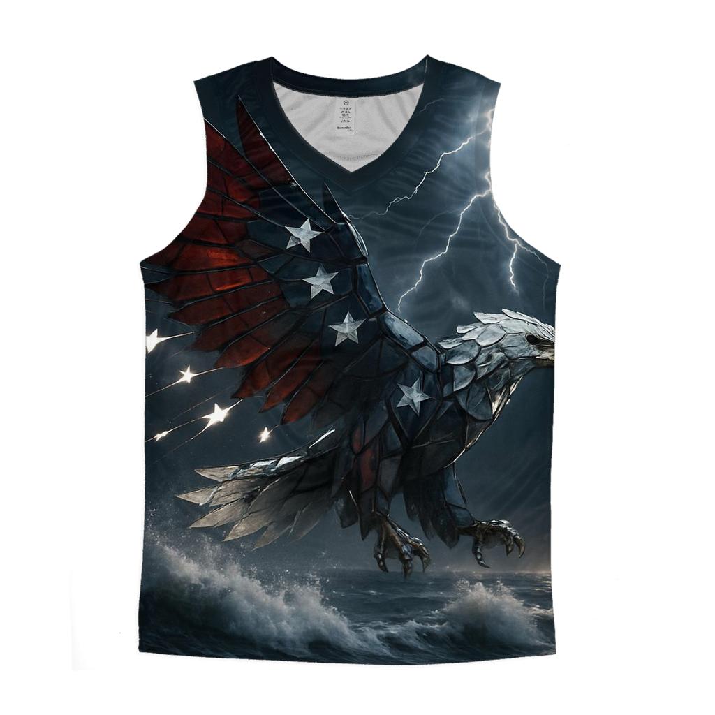 Wings Of Freedom Battle Sky graphic print tank tops