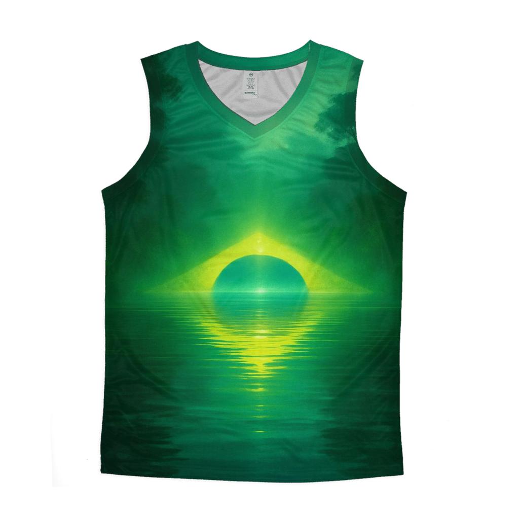 Brazilian Rainforest Flag Reflection custom tank tops