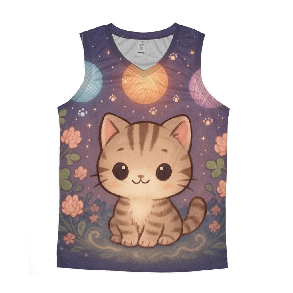 Garden Of Floating Yarn Lanterns cotton sleeveless tops