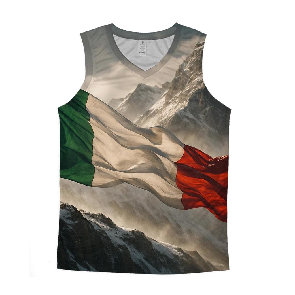 Italian Tricolor Alpine Winds sports performance tank tops