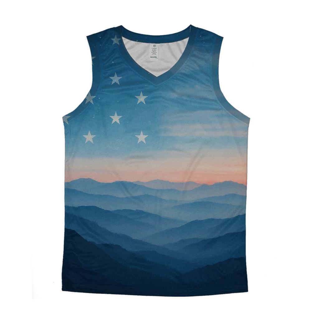 Mountain Dawn Banner designer workout tanks