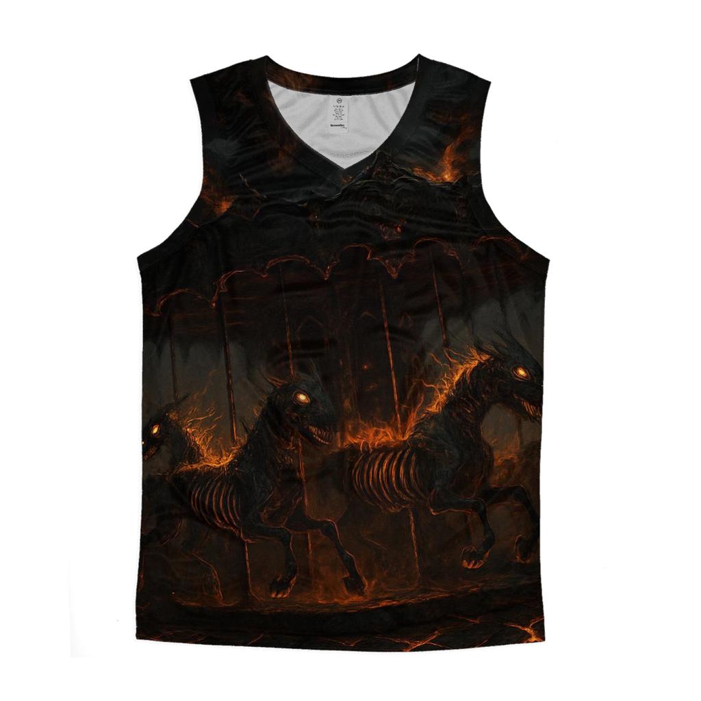 Infernal Carousel Of Bones sports performance tank tops