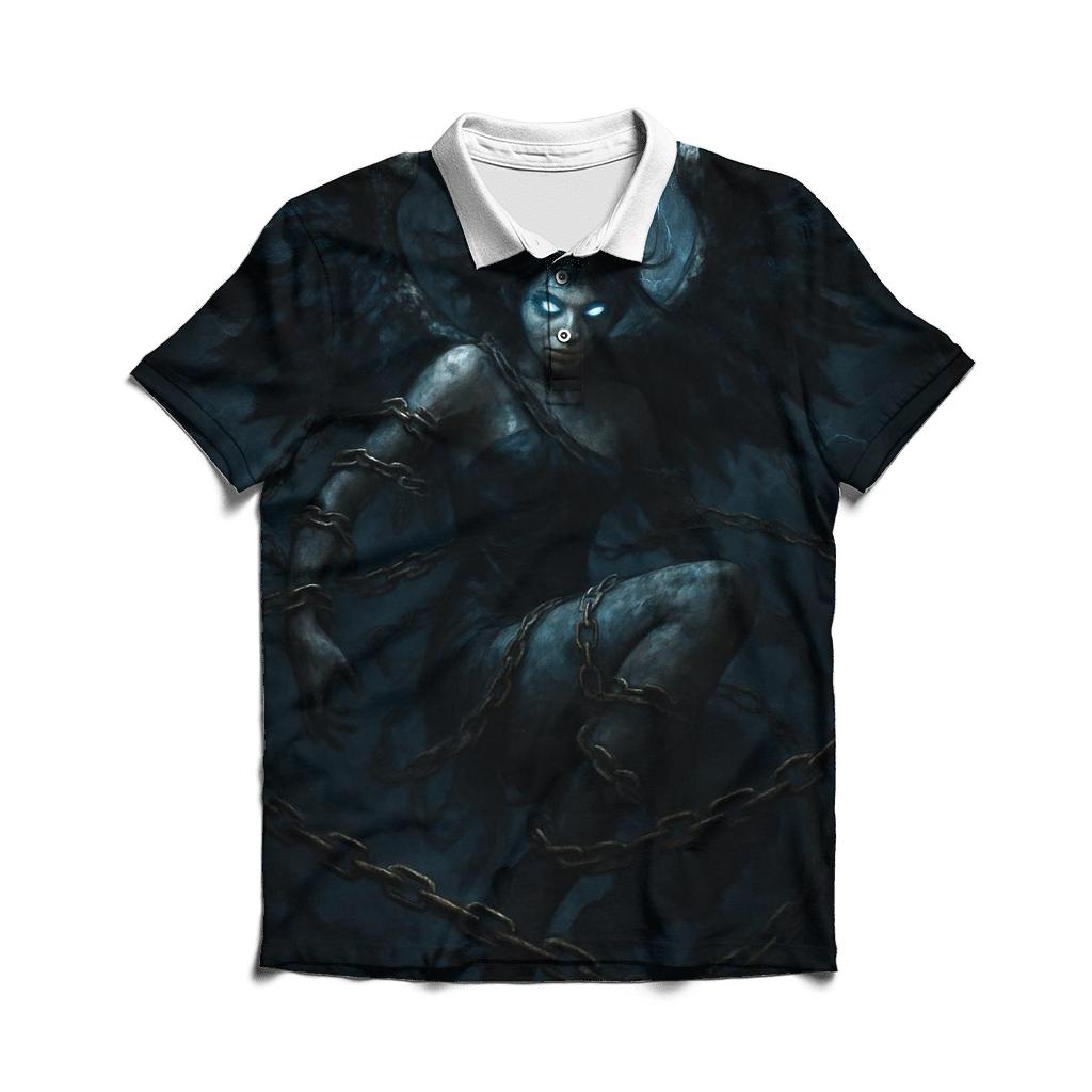 Seraph Of Rusted Chains premium cotton polo shirts