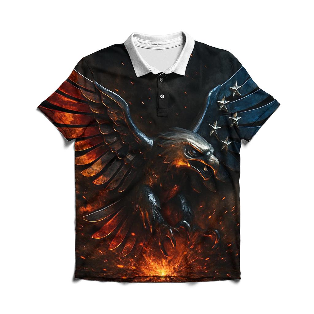 Eagle Of Molten Steel designer slim fit polos