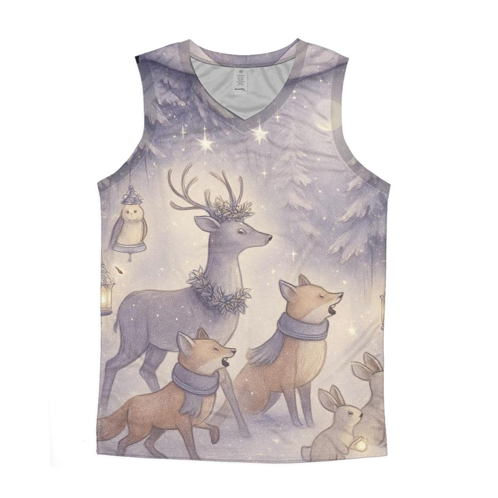 Starlit Woodland Carol Parade designer workout tanks