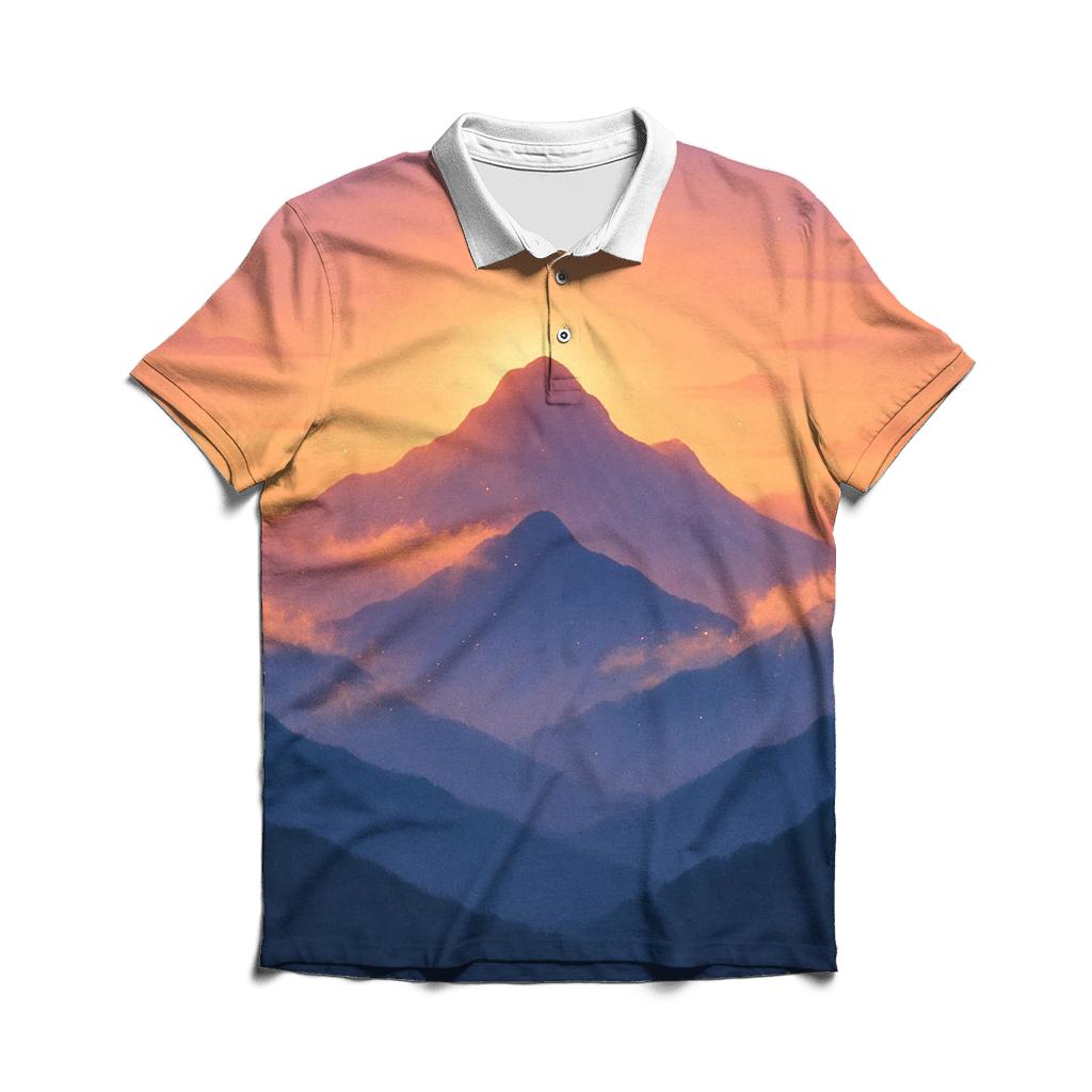 Ember Crowned Mountain Veil custom polo shirts