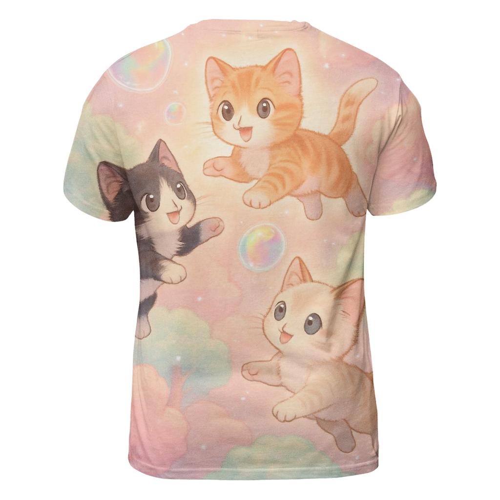 Cotton Candy Rainforest Kittens designer pattern shirts