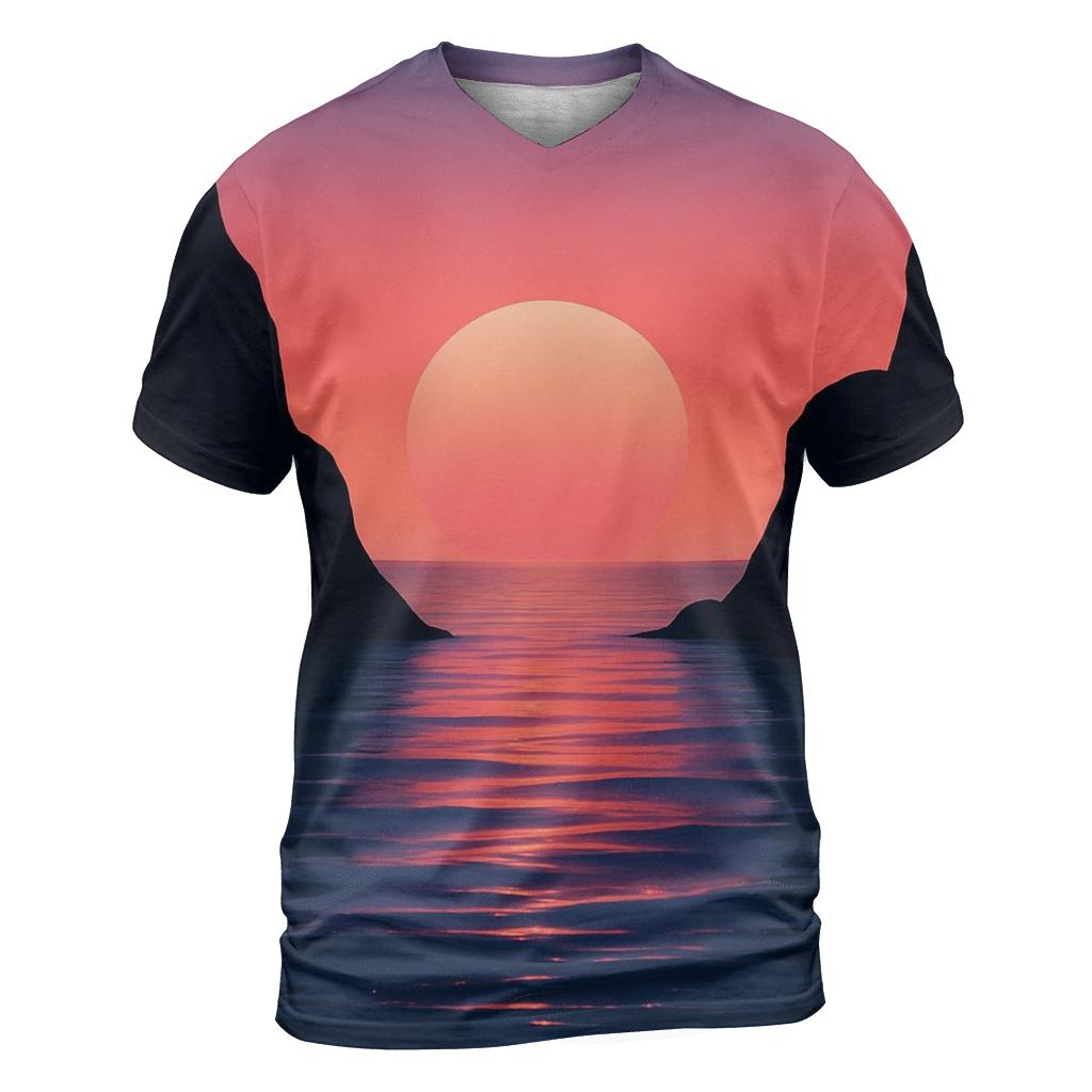 Whispers On The Horizon Waves unique graphic print tees