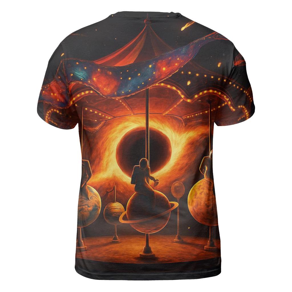 Black Hole Carnival Carousel creative print fashion shirts