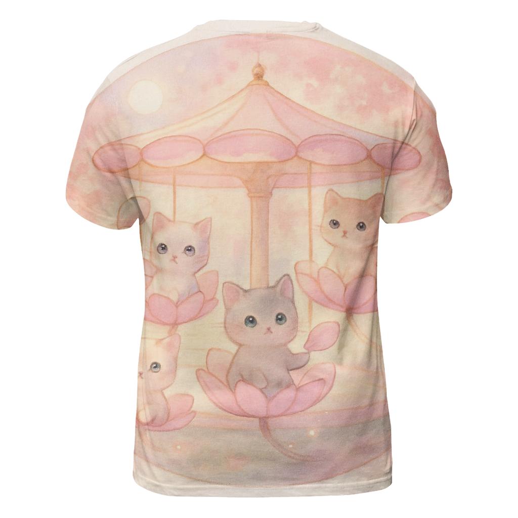 Blossom Carousel Cat Parade creative print fashion shirts