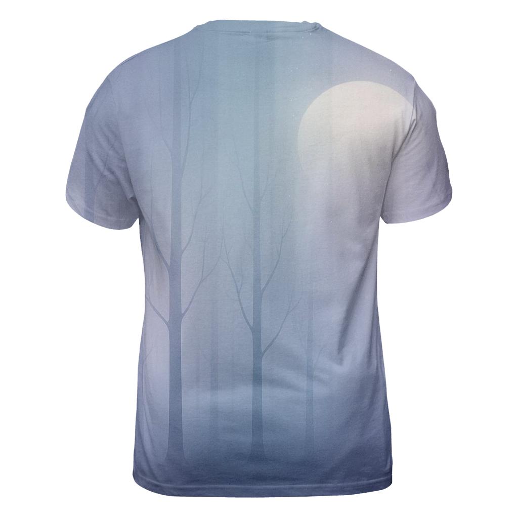Lunar Veil Gradient Forest unique graphic print tees