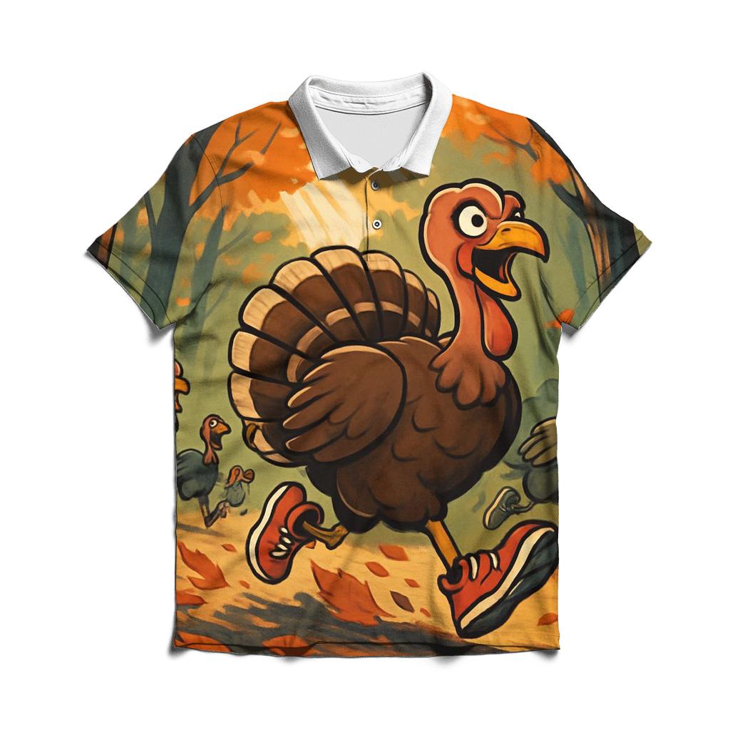 Turkey Trail Forest Run premium cotton polo shirts