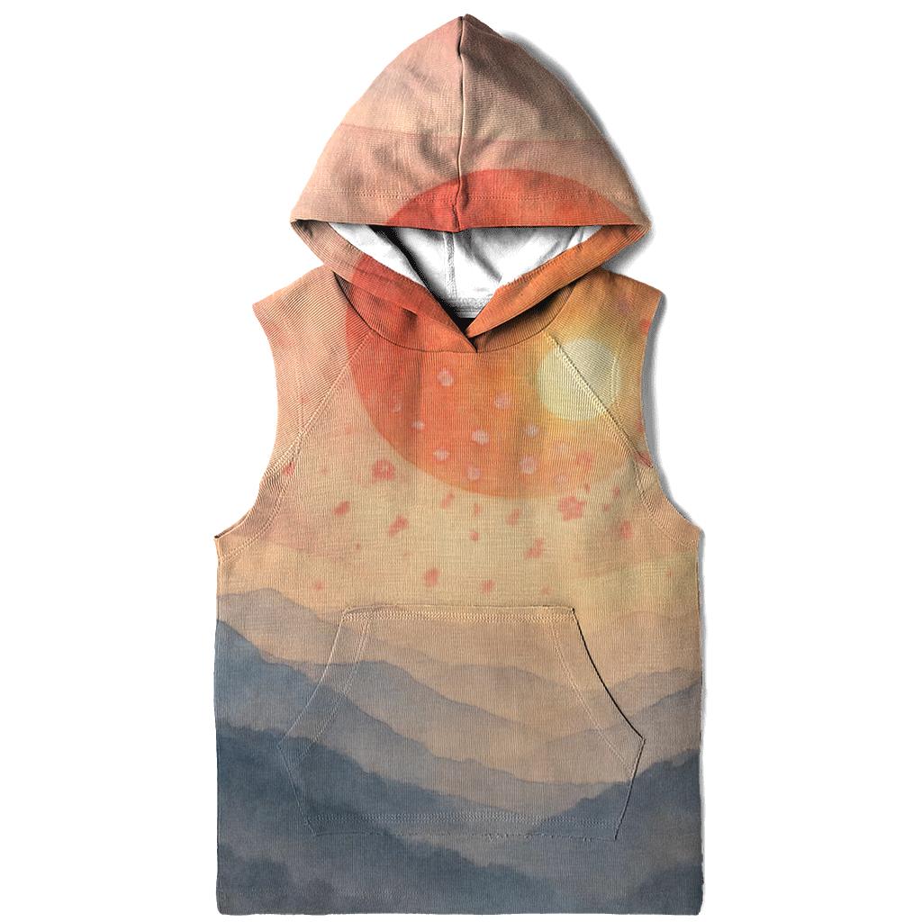 Aurora Over The Japanese Rising Sun heavyweight hoodies