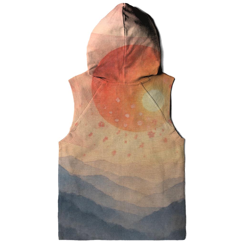 Aurora Over The Japanese Rising Sun heavyweight hoodies