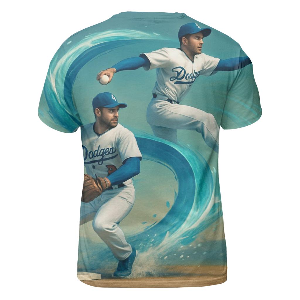 Pacific Tide Double Play Flow unique graphic print tees