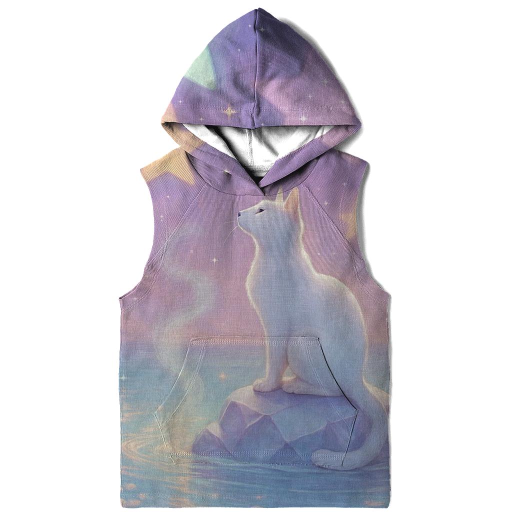 Crystal Lagoon Stargazer Cat embroidered hoodies