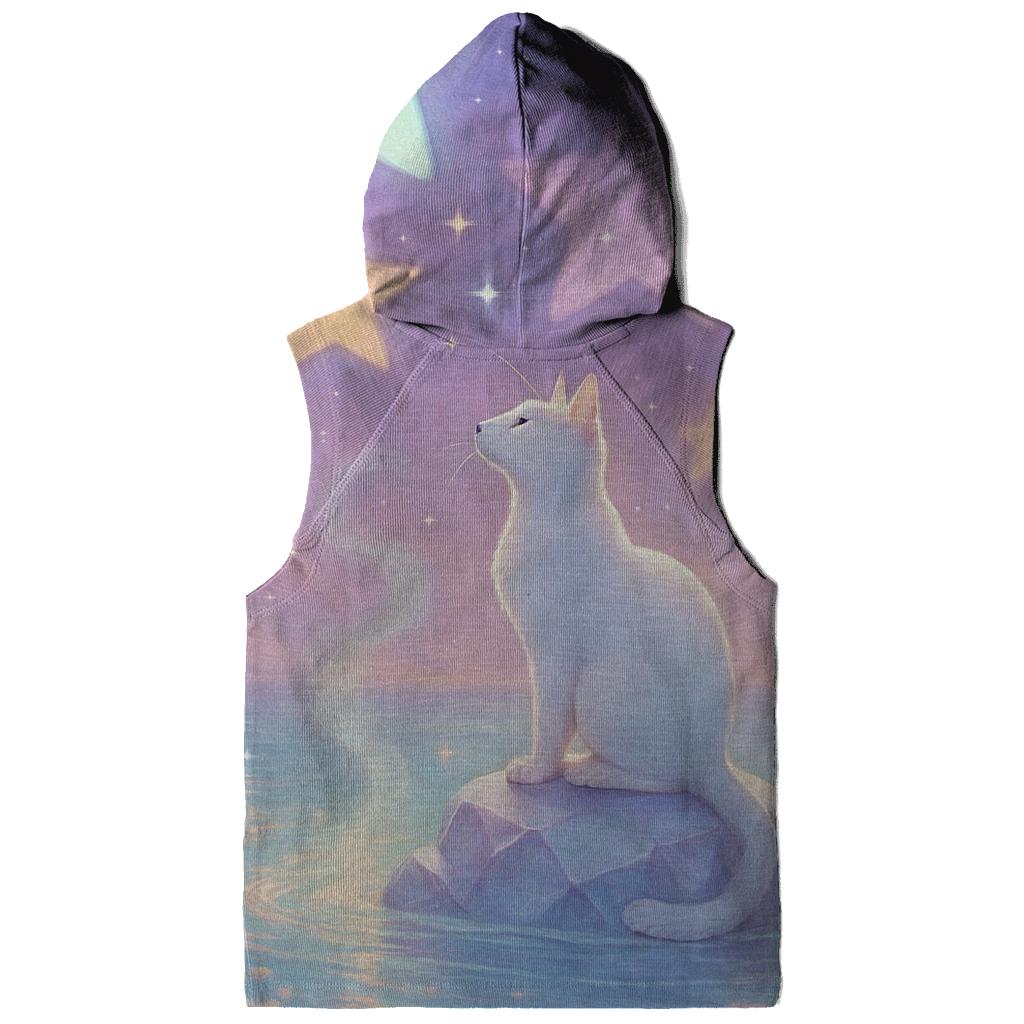 Crystal Lagoon Stargazer Cat embroidered hoodies