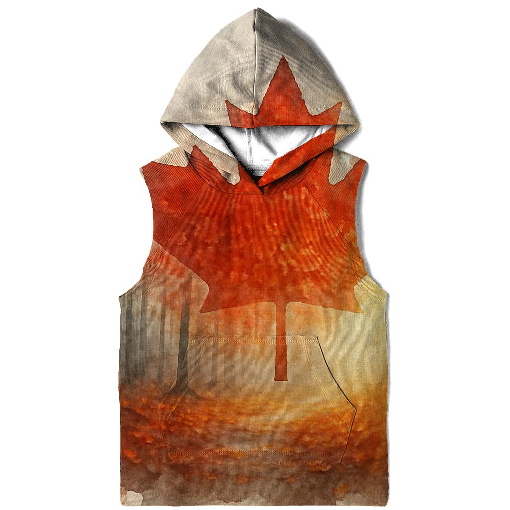 Canadian Maple Forest Double Exposure premium hoodies