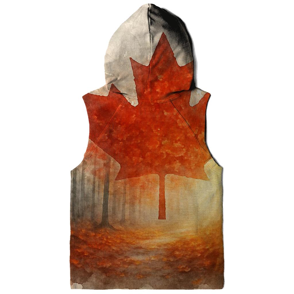 Canadian Maple Forest Double Exposure premium hoodies