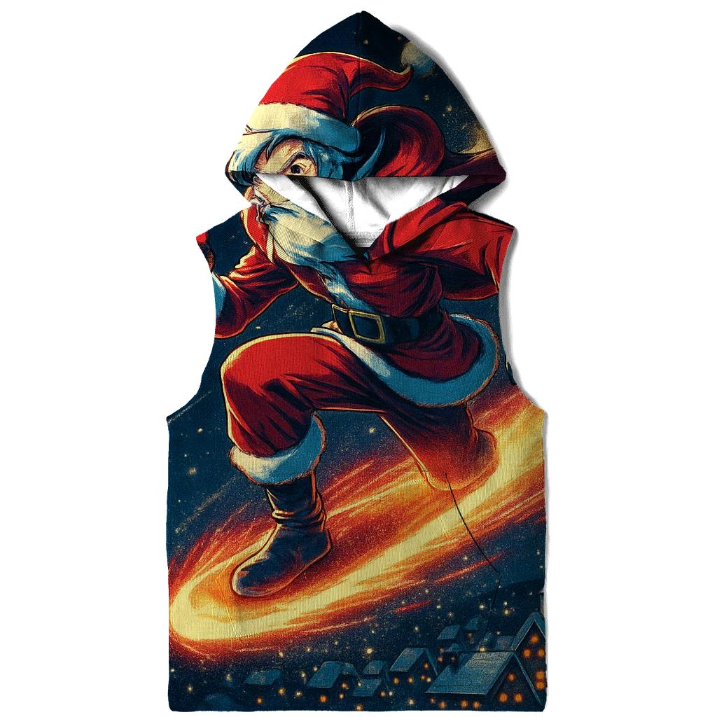 Midnight Santa Comet Ride premium hoodies