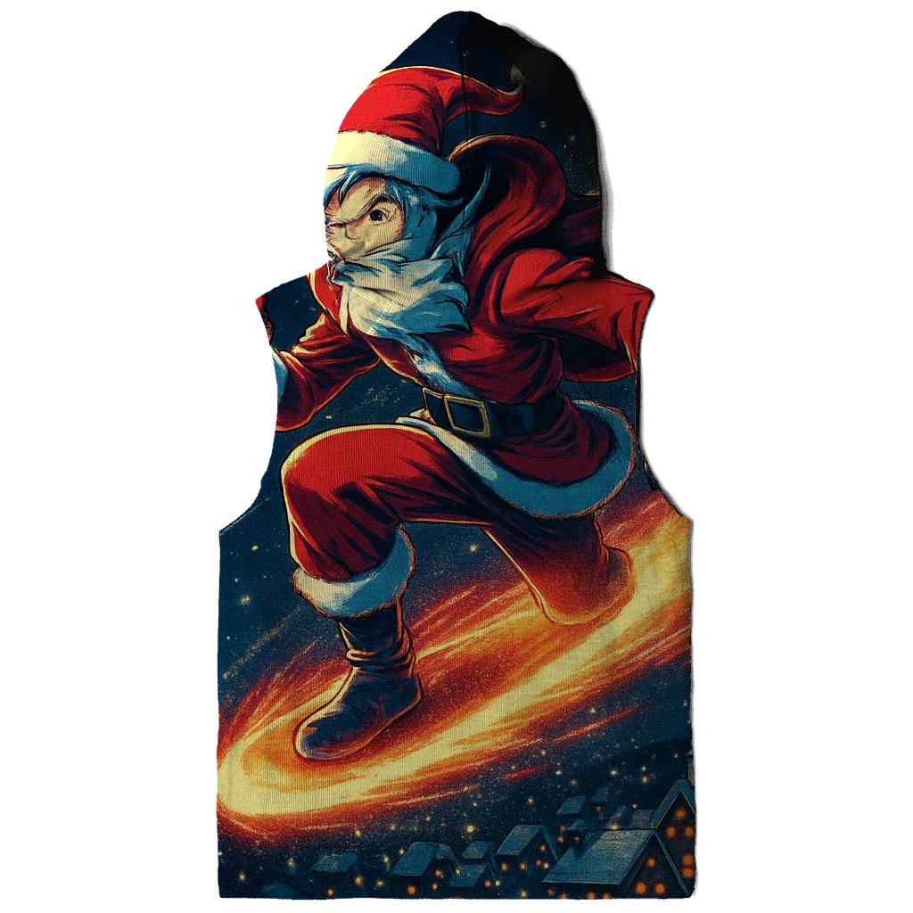 Midnight Santa Comet Ride premium hoodies