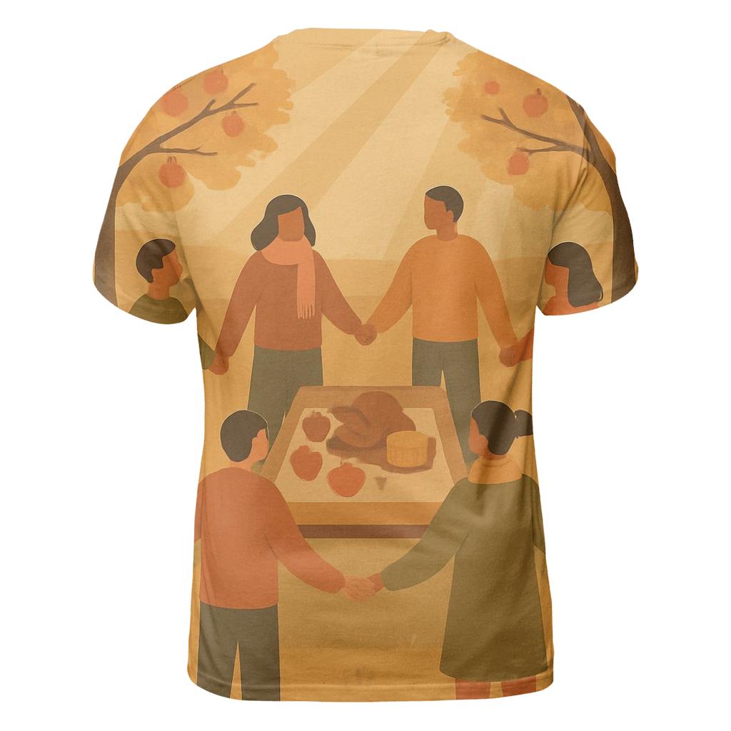 Golden Orchard Gratitude Circle trendy printed shirt styles