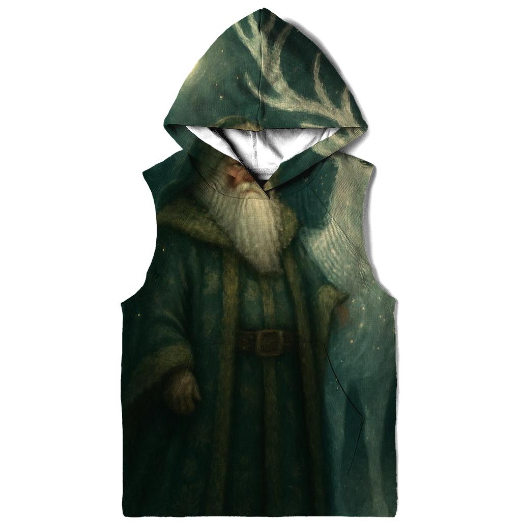 Forest Guardian Santa And Starlit Stag heavyweight hoodies