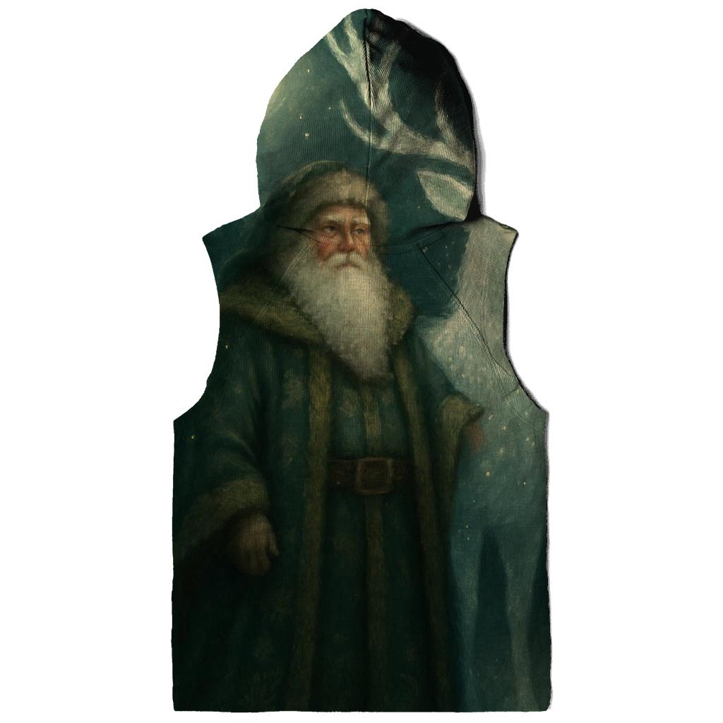 Forest Guardian Santa And Starlit Stag heavyweight hoodies