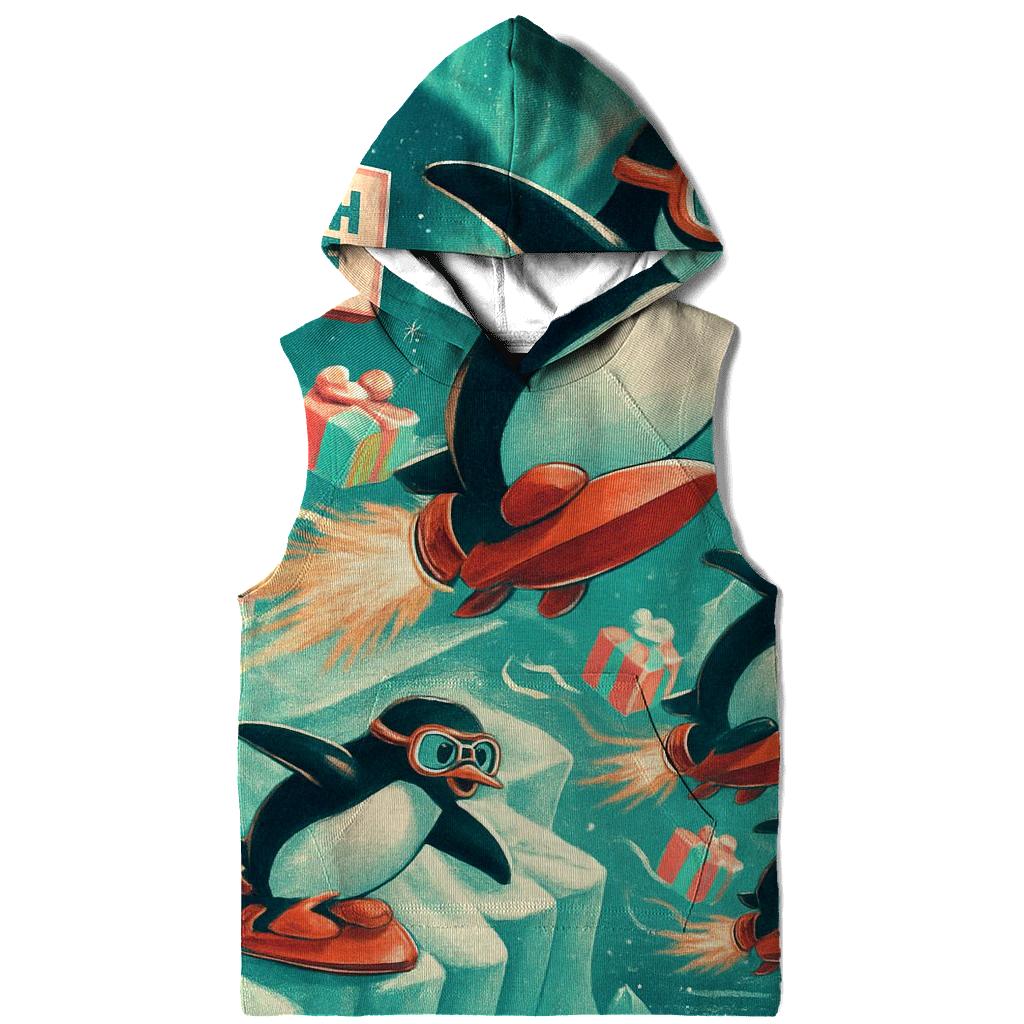 North Pole Penguin Delivery Squad pullover hoodies